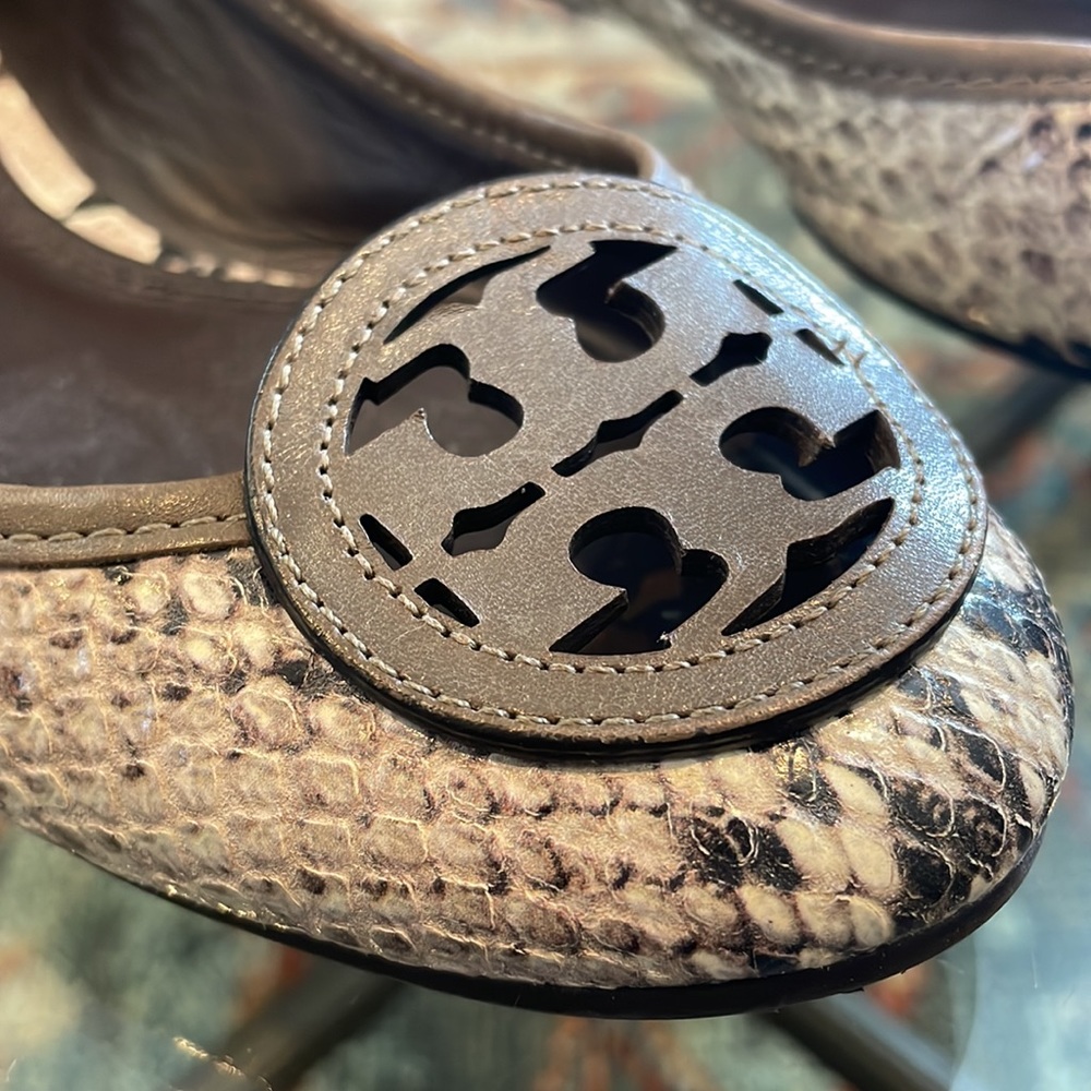 Tory Burch Louisa Python Flats - image 1